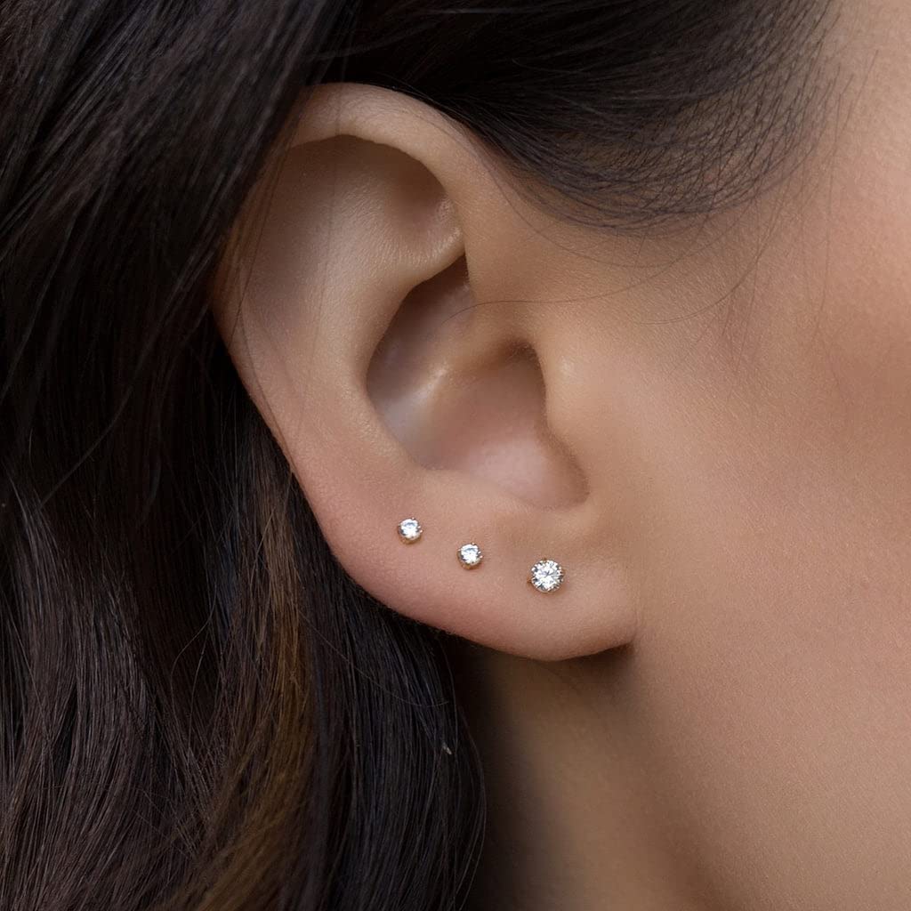 JFORYOU 20G 8mm 6 - 10 Stück Fake Nasenpiercing Hoop Fake Nasen Ring Fake Ohr Helix Cartilage Ring - 🅹🅰🅶🆄🅰 🆃🅰🆃🆄