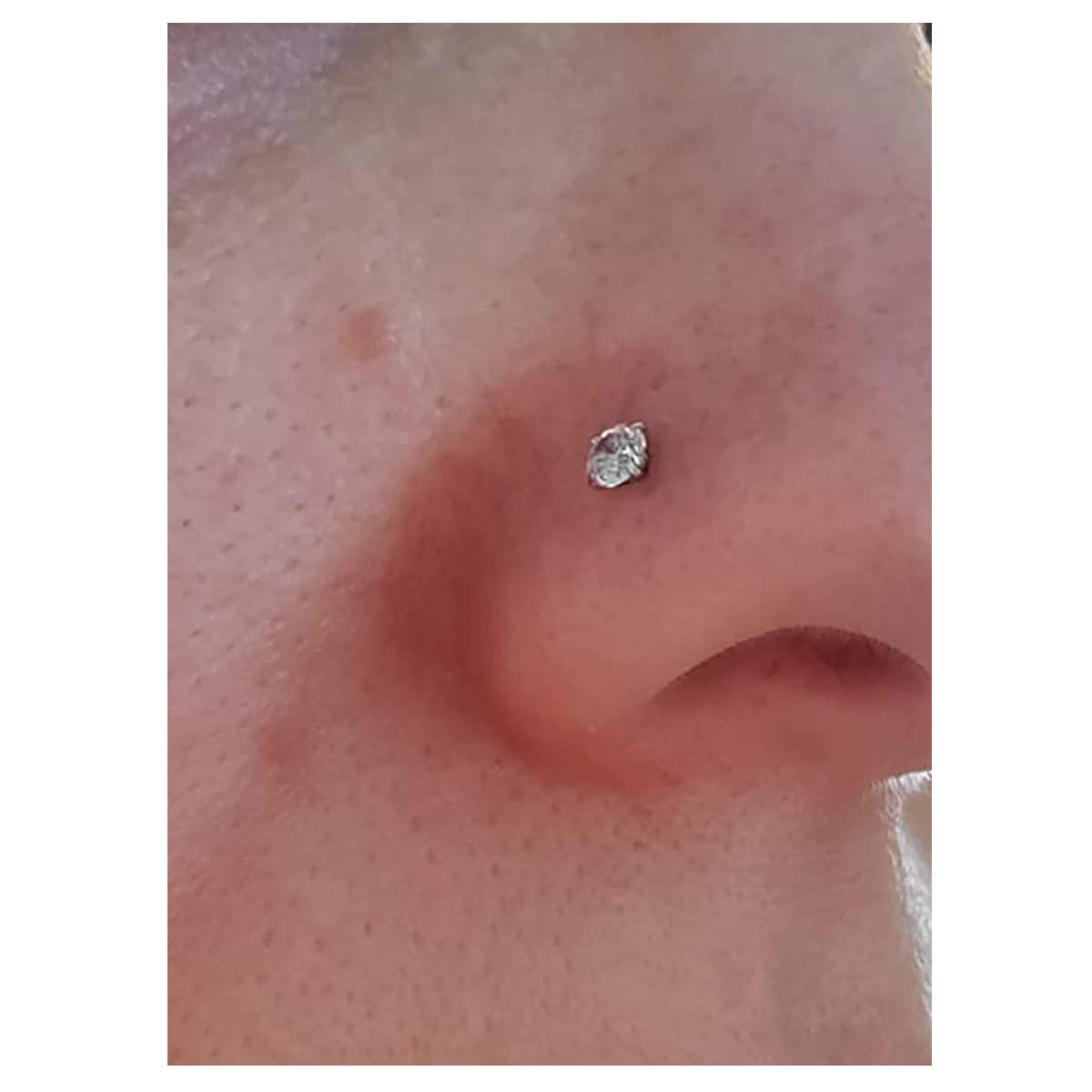 JFORYOU 20G 8mm 6 - 10 Stück Fake Nasenpiercing Hoop Fake Nasen Ring Fake Ohr Helix Cartilage Ring - 🅹🅰🅶🆄🅰 🆃🅰🆃🆄