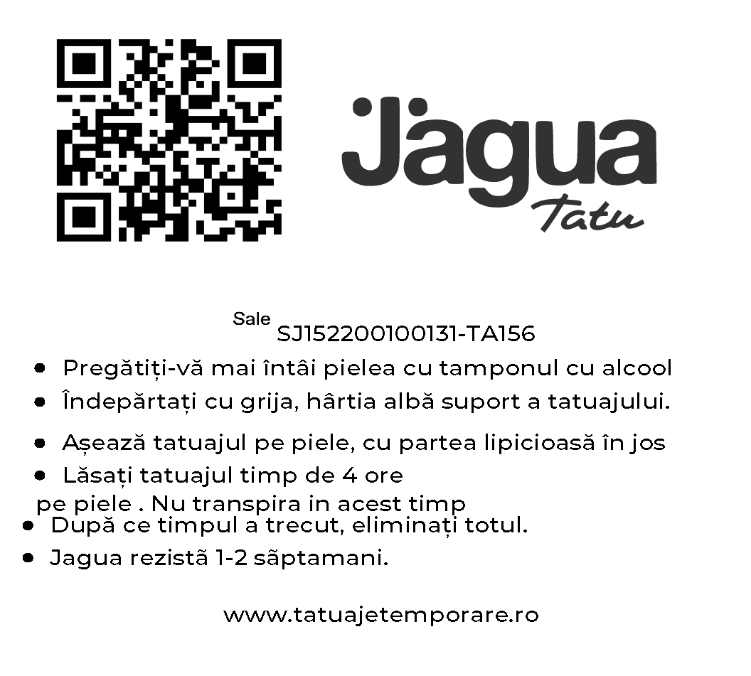 Sale tatuaj jagua rezistent la apa - 🅹🅰🅶🆄🅰 🆃🅰🆃🆄