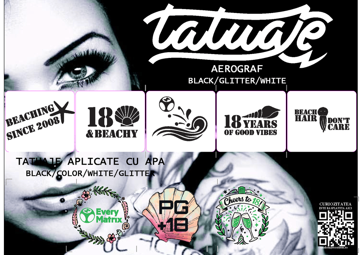 Hello Olimp, Noi suntem Ari si Cosmina de la tatuajetemporare.ro 4 ore multidisciplinari in aplicat tatuaje temporare personalizate pentru decorat corpul cu stil - 🅹🅰🅶🆄🅰 🆃🅰🆃🆄