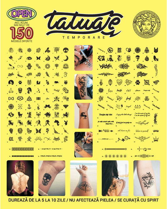 Original Banner plus 156 șabloane plus set complet aerograf Văzduh Tatu - 🅹🅰🅶🆄🅰 🆃🅰🆃🆄