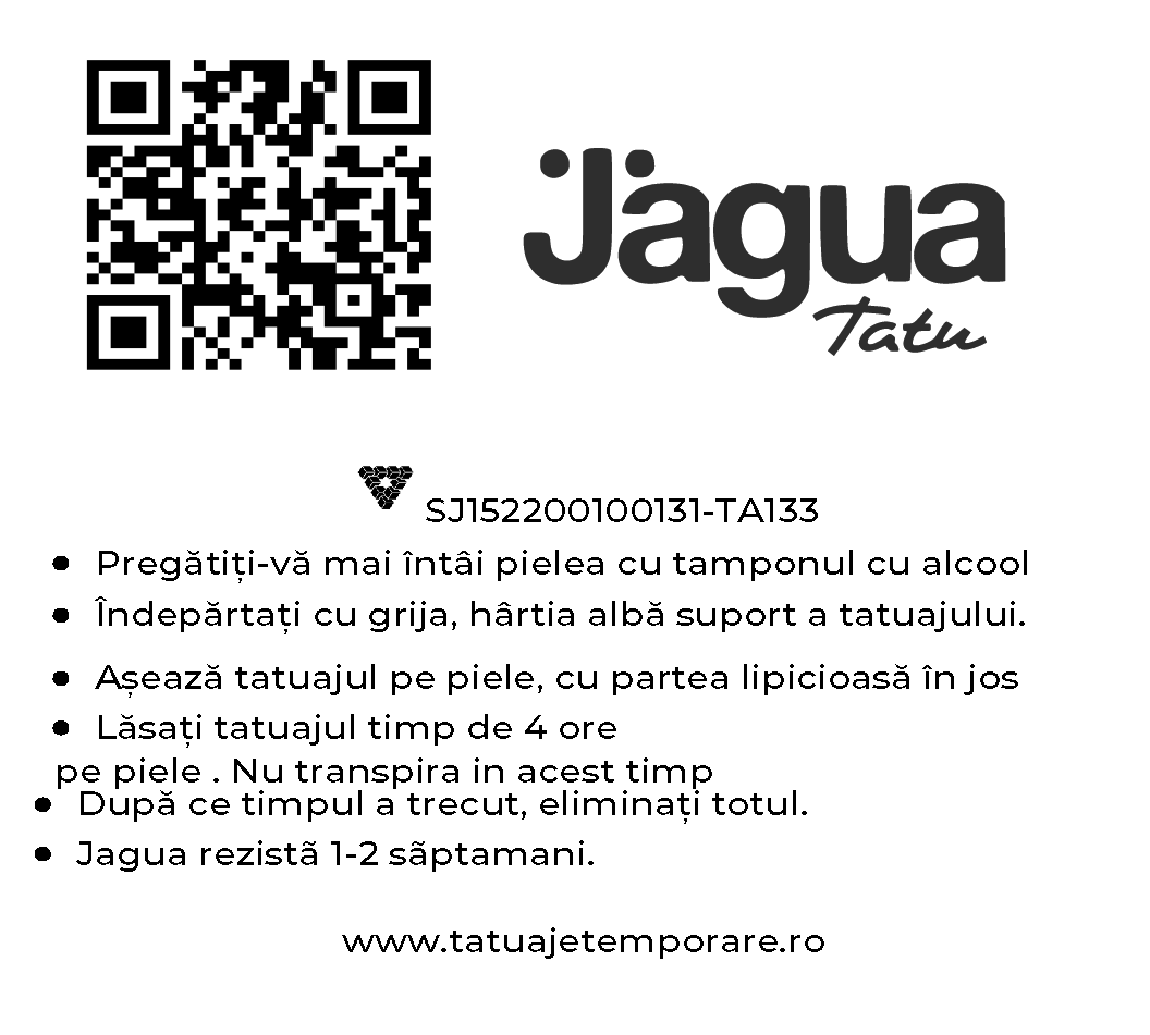 VERSO Tatuaj Jagua tatuaj real pentru 2 saptamani - Jagua tatuaje temporare PENTRU net