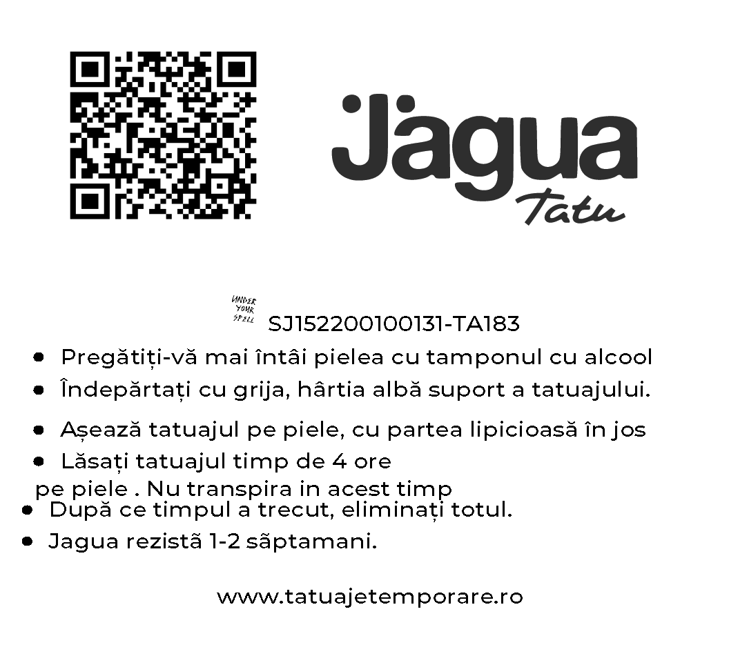 VERSO Tatuaj Jagua tatuaj real pentru 2 saptamani - Jagua tatuaje temporare PENTRU under-your-spell