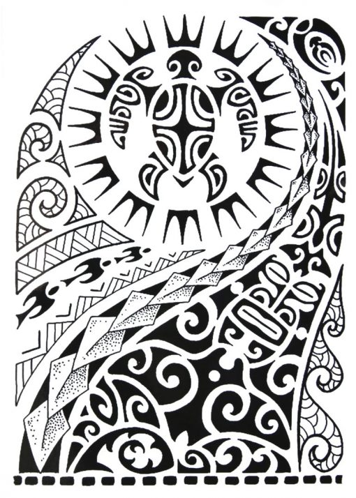 Maori tatuaj jagua real - Jagua tatuaje temporare