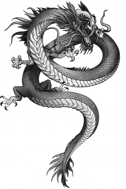 Dragon Ceusan tatuaj jagua real - Jagua tatuaje temporare