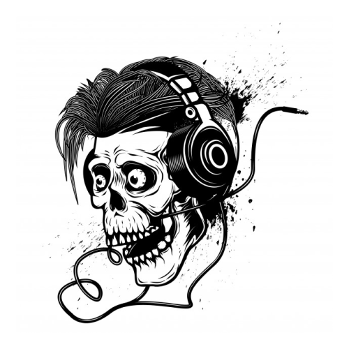 Casti Rock Schelet Skull tatuaj jagua real - 🅹🅰🅶🆄🅰 🆃🅰🆃🆄