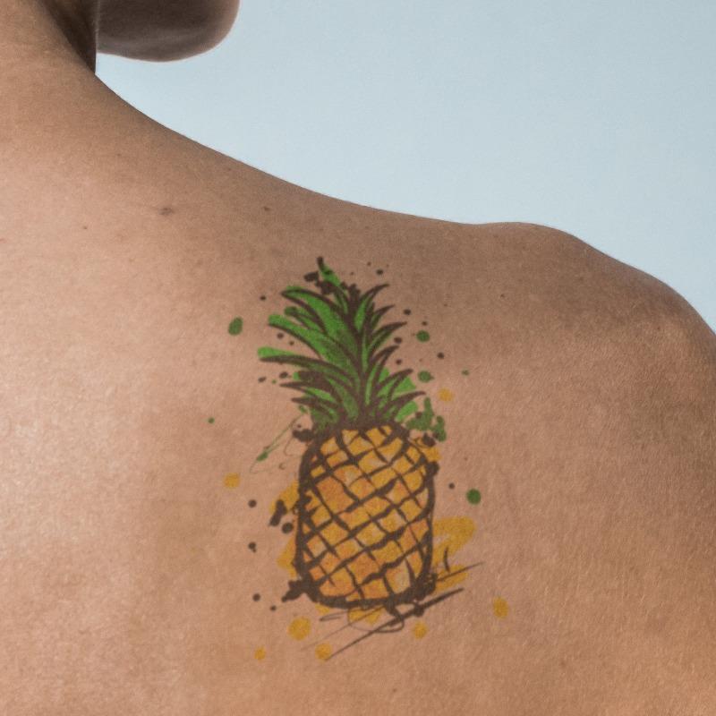Ananas Splash - tatuaj temporar de lipit cu apa Pardon Tatu