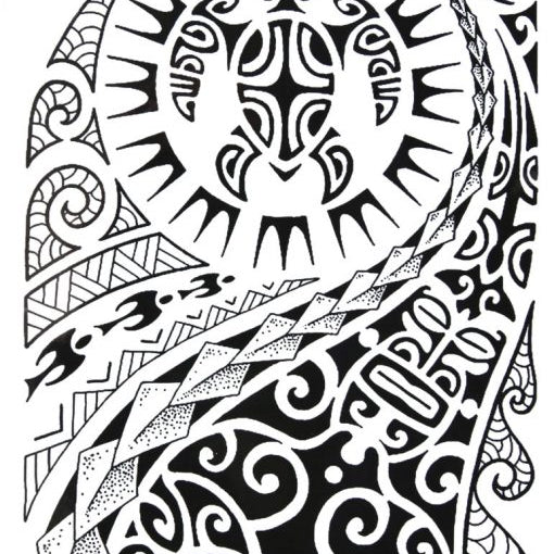 Maori tatuaj jagua real - 🅹🅰🅶🆄🅰 🆃🅰🆃🆄