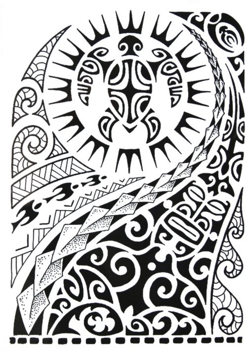 Maori tatuaj jagua real - 🅹🅰🅶🆄🅰 🆃🅰🆃🆄