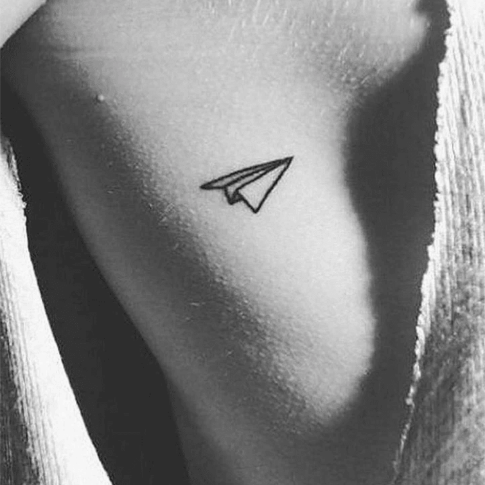 Paper plane tatuaj jagua real - 🅹🅰🅶🆄🅰 🆃🅰🆃🆄
