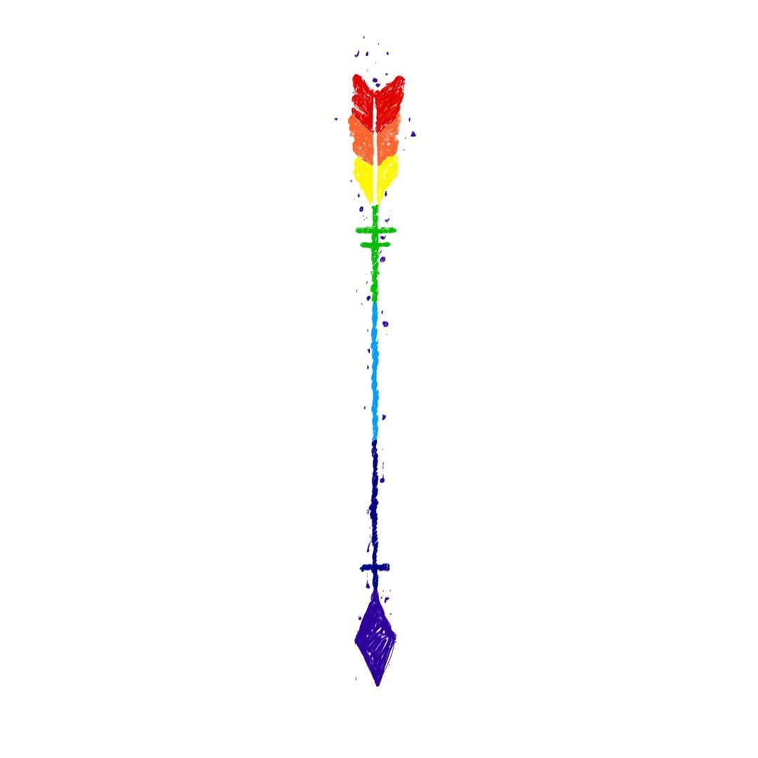 Rainbow Arrow Pardon Tatu - 🅹🅰🅶🆄🅰 🆃🅰🆃🆄