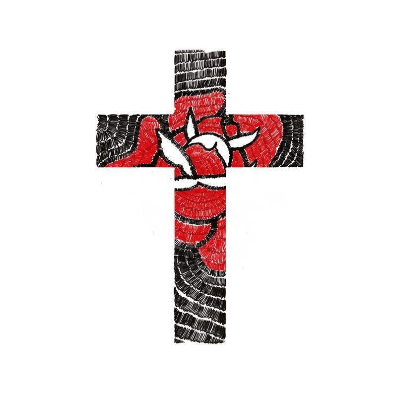 Rose Cross Pardon Tatu - 🅹🅰🅶🆄🅰 🆃🅰🆃🆄