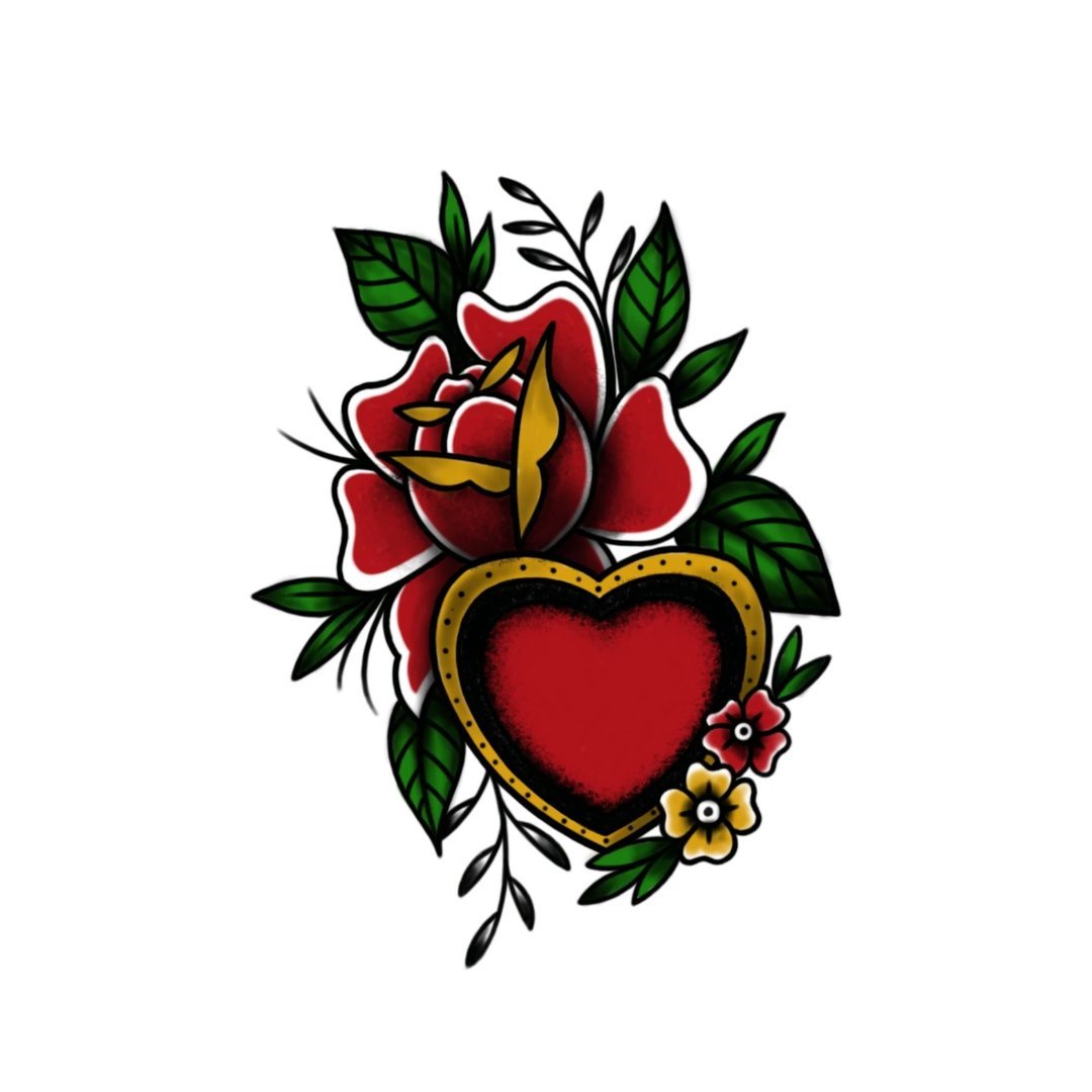 Rose Locket Pardon Tatu - 🅹🅰🅶🆄🅰 🆃🅰🆃🆄