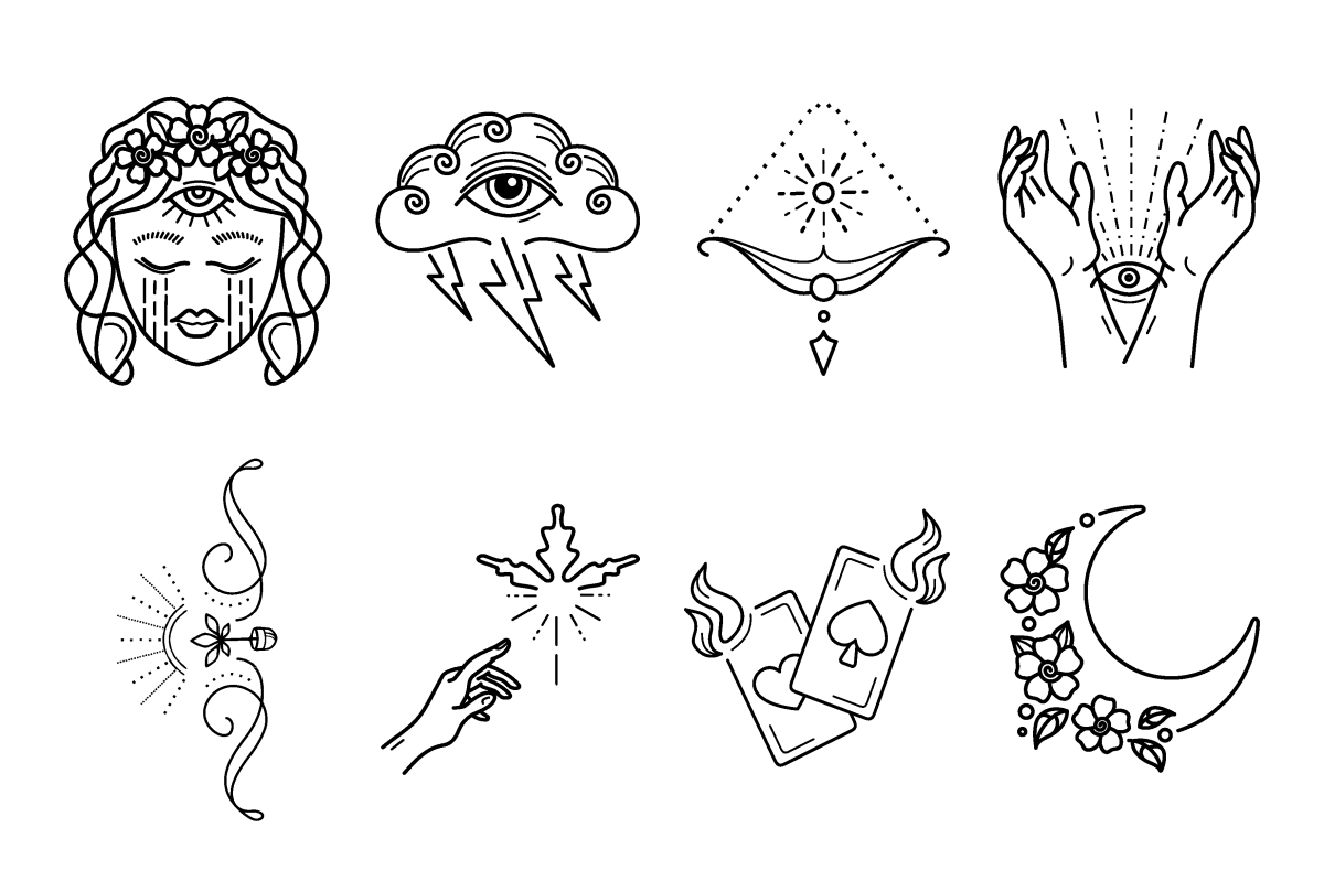 SLEEVE Jagua Tatu Set Nr. 6 Jagua Tatu - Tatuaje temporare acoperire braț complet (8 tatuaje) - 🅹🅰🅶🆄🅰 🆃🅰🆃🆄