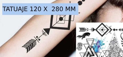 TATUAJE 120X280mm - 🅹🅰🅶🆄🅰 🆃🅰🆃🆄
