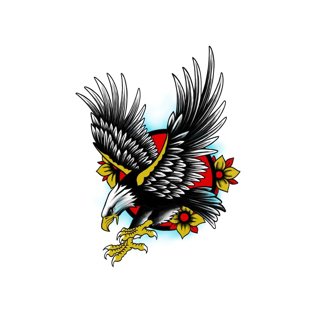 War Eagle - tatuaj temporar de lipit cu apa Pardon Tatu