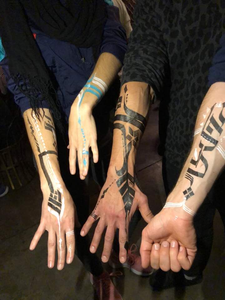 Tribal Skin Marker Tatu pentru tatuaje temporare - 🅹🅰🅶🆄🅰 🆃🅰🆃🆄