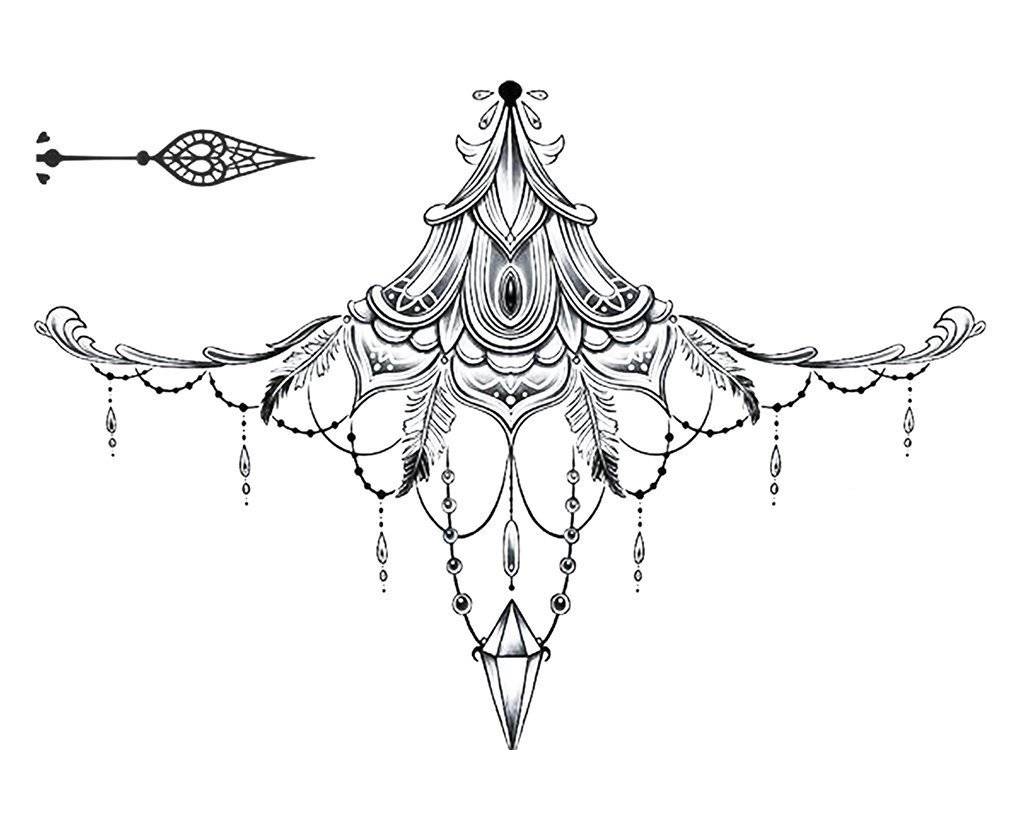 Underboob Mandala 2 tatuaj jagua real - 🅹🅰🅶🆄🅰 🆃🅰🆃🆄