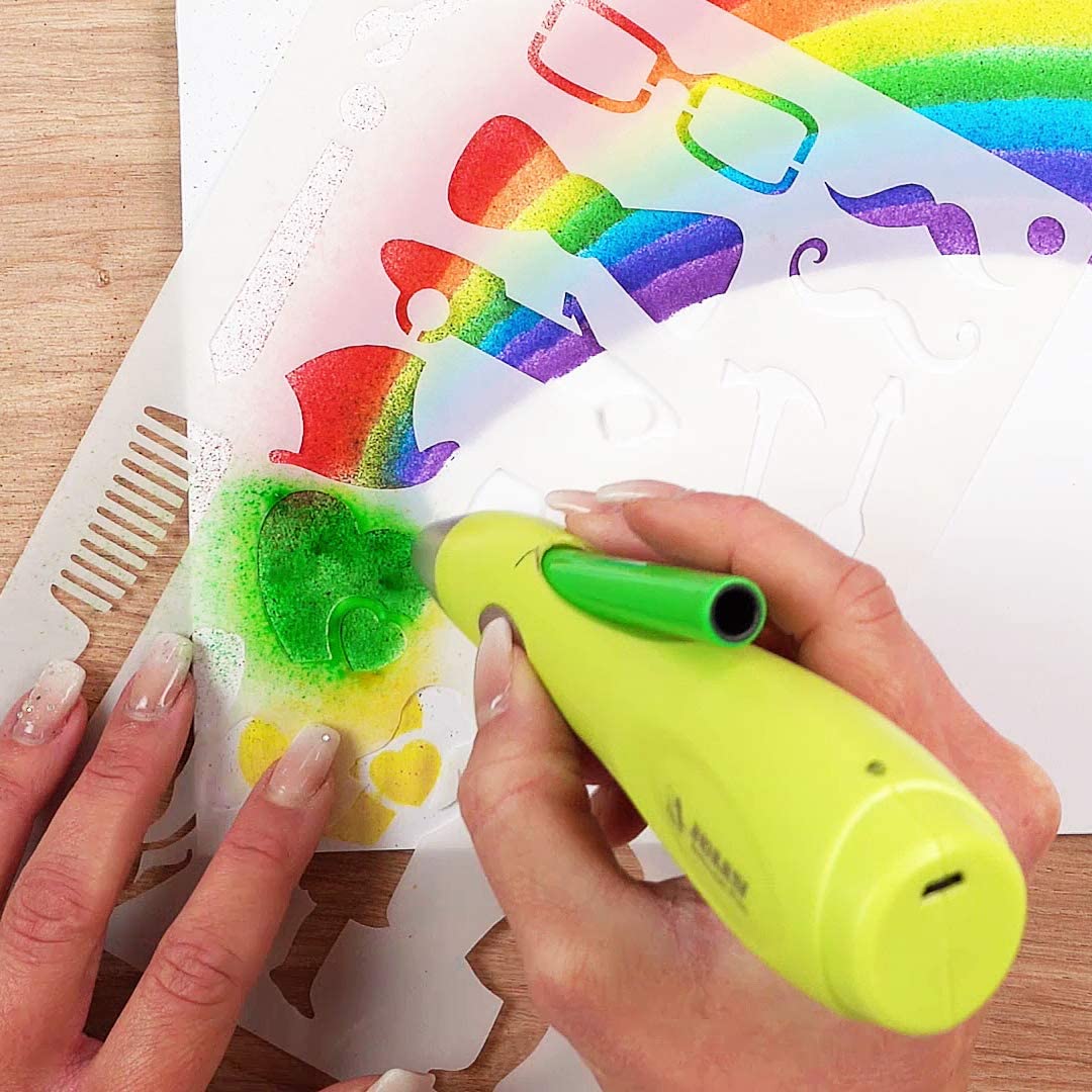 VazDuh Airbrush Fun, spray culori pentru copii, non - toxice - 🅹🅰🅶🆄🅰 🆃🅰🆃🆄