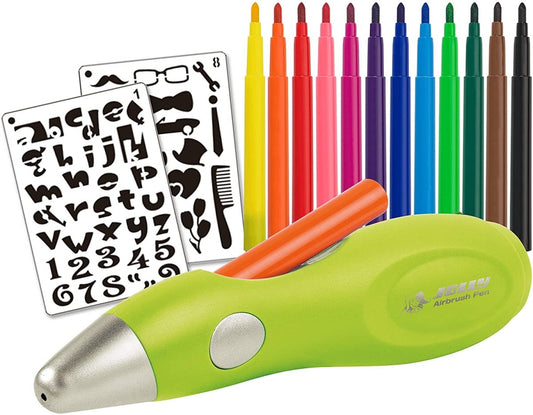 VazDuh Airbrush Fun, spray culori pentru copii, non - toxice - 🅹🅰🅶🆄🅰 🆃🅰🆃🆄